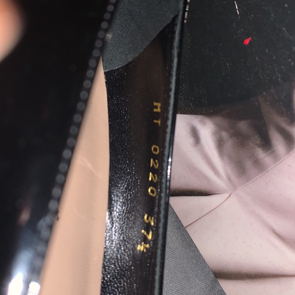 DESIGNER CHRISTIAN DIOR POINTED TOE KITTEN HERLS, BNWOT. PATENT LEATHER - Picture 12 of 12